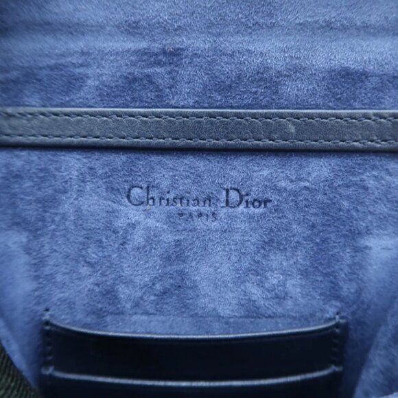 100% Authentic Dior Diorama Navy Leather Shoulder Bag - Picture 10 of 12
